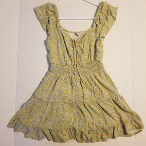 American Eagle Yellow Floral Spring Dress Size XS